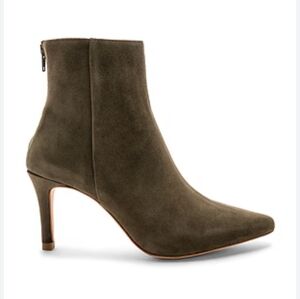 RAYE x House Of Harlow 1960 Lily Bootie Olive Suede Leather Size 9